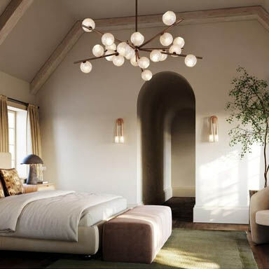 Bedroom Chandelier Installation Dubai
